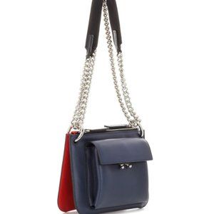 NWT Marni 'Bandoleer' Shoulder bag Red/Navy
